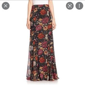 Cinq a Sept Poseidon Floral Maxi Skirt